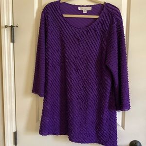Caroline Rose tunic top EUC